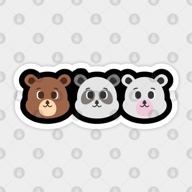 We bare bears Sticker by Aesthetic_cornerr